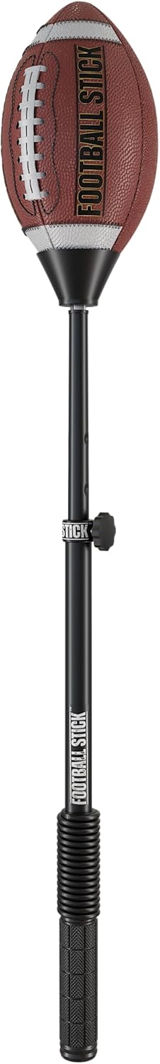 FOOTBALL STICK™ College & High School Limited Edition – Ultimate Kicking & Punting Training Tool - Improve Accuracy, Timing - Real Leather Game Ball - Used by Pro, College, and High School Specialists