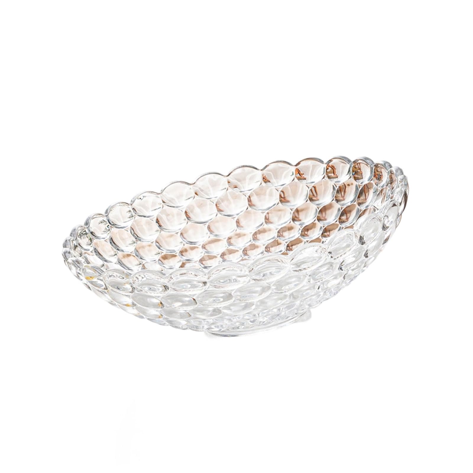 NVOQILIN Sturdy Glass Fruit Bowl Large Capacity Ideal for Parties Home Decoration and Snacks Display Glass Snacks Bowl Large Capacity Stable Base Ideal for Fruits Candies and Nut for Parties and Home