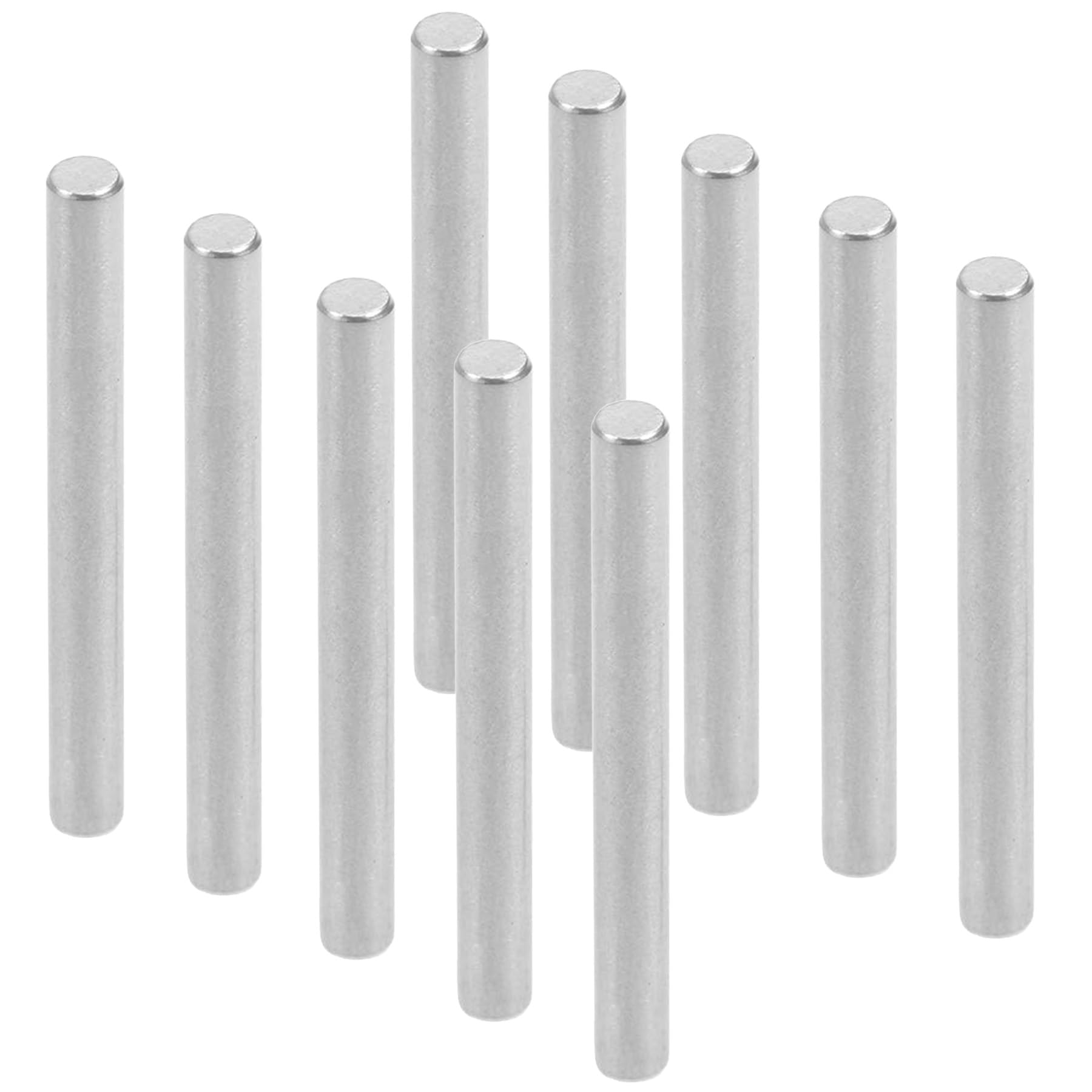 LEPEVNEY 3mm x 32mm 304 Stainless Steel Dowel Pins Shelf Pegs Support Shelves Silver Tone 50Pcs