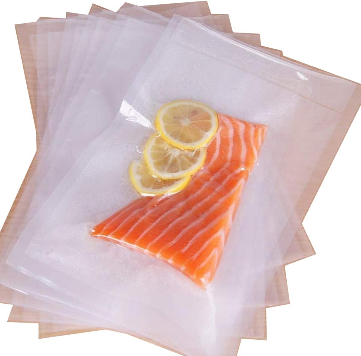 Set of 100 Sous Vide Vacuum Sealer Food Bags Reusable Veg Saver Storage Each Bag is 20cm X