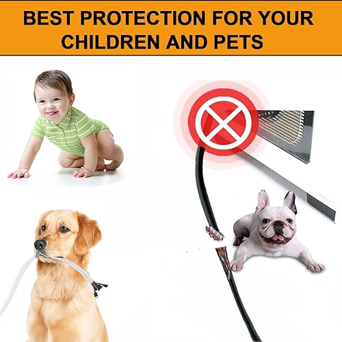 Miniatura 2 de 10 pies *2 piezas - Protector de cables de 1/2 pulgada, tubo protector de cables, funda de cable con ranura divisoria para cable USB, cable de