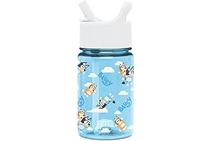 Simple Modern Bluey Kids 12-Ounce Summit Collection Leak-Proof Bluey Water Bottle with...