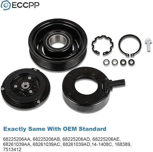Vista 131 de ECCPP Embrague del compresor del A/C 2004 2005 2006 2007 para Mercury Monterey para Ford Freestar 3.9L 4.2L 1999-2003 Ajuste para Ford Windstar 3.8L