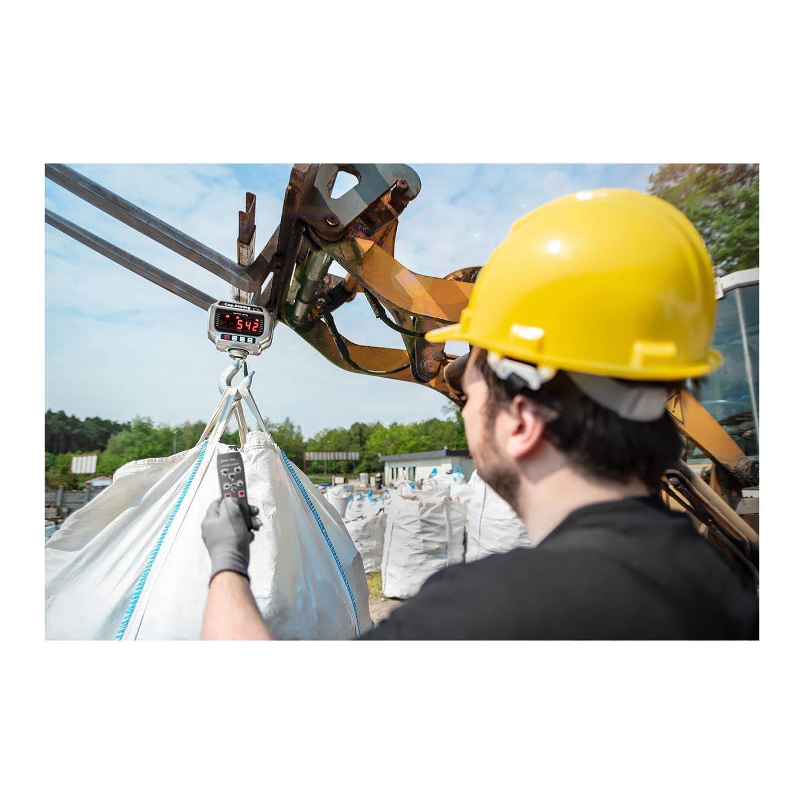 Steinberg Systems - Kranwaage Hängewaage (5 t / 2 kg, kg/lbs Gewichtseinheitenwechsel, Aluminiumdruckguss, Akku 6V/4Ah, LED) Silber