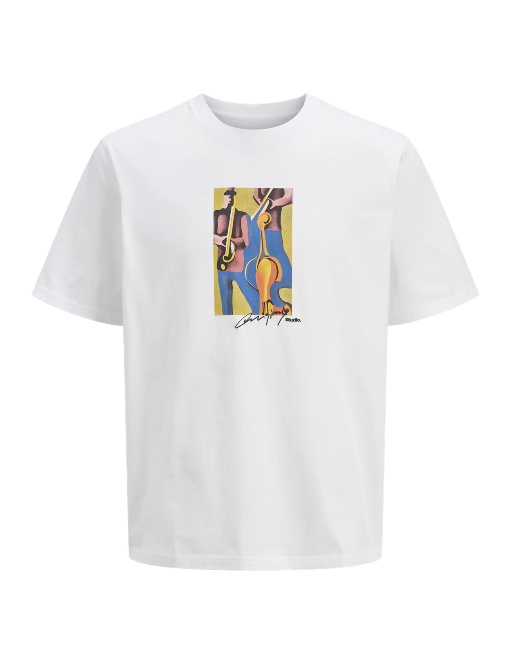 JACK & JONES Jormanchester Cubism Front Tee Ss Cn