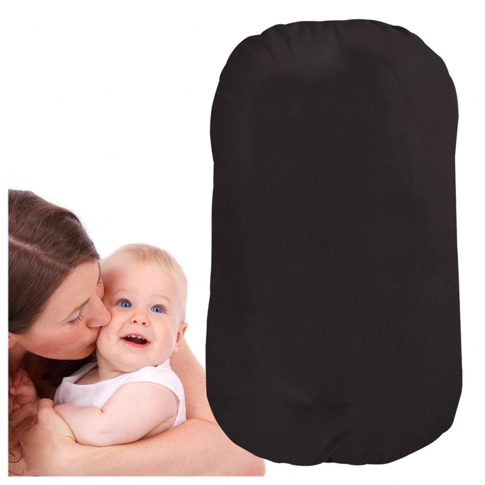 Lit bébé portatif réducteur de lit transportable en coton pliable grey