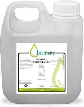 Lubrisurf Polysorbate 80   Cosmetic & Pharmaceutical Emulsifier Liquid 1 Litre