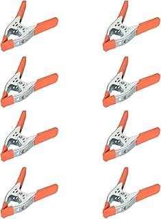 KASTWAVE 8 Pack Spring Clamp, 6 inch Spring Clamp Large Super Heavy Duty Spring Metal, for Strong Hardware Claps for Woodworking, Wood, Pony, Photography, Furniture