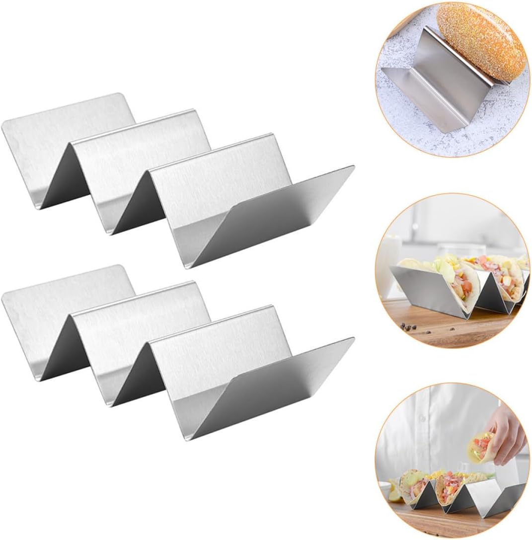 Stainless Steel Taco Holder Stand, 2 Pieces for Family Gatherings