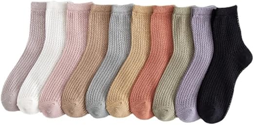 Amazon 靴下 レディース くるぶしソックス 可愛い靴下 女性 10足組 綿 靴下 ショットソックス 蒸れない 脱げにくい くつした 短い スニーカーソックス おしゃれ 通勤 通学 綿 保温 通気性 くつ下春夏秋 靴下 通販