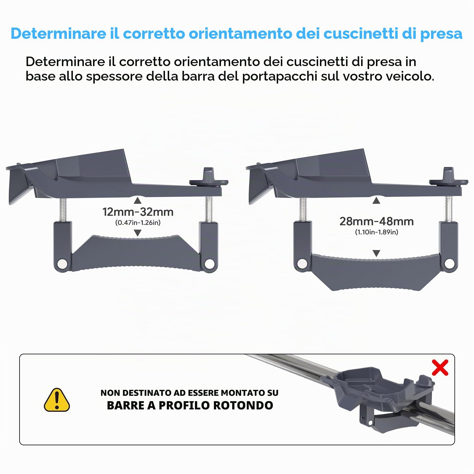 XLTTYWL Starlink Mini Mount, 0,47''-1,89'' Antifurto Mini Starlink Supporto per portapacchi da tetto per accessori Starlink Mini Dishy