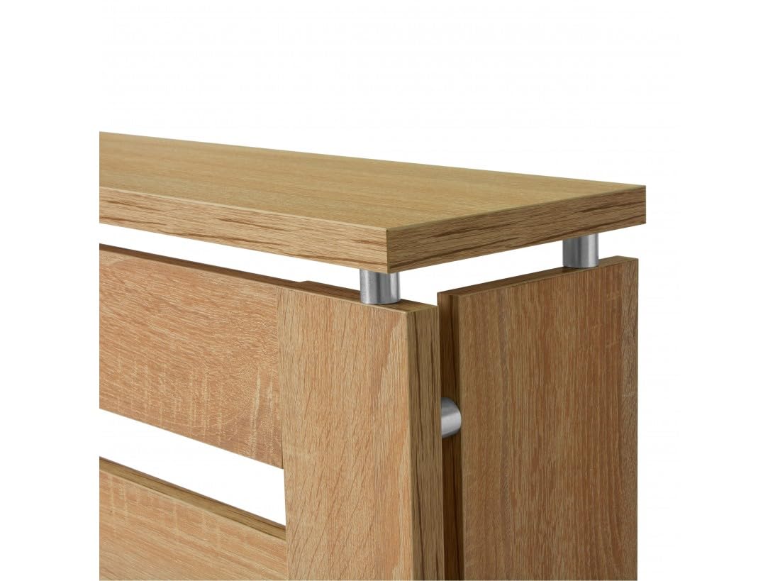 D&J Muebles Kit Cubre Radiador Roble 60cm Moderno Hércules | Mueble Decorativo con Listones | Fácil Montaje (60cm, 90cm, 120cm) 60x83,5x19,5