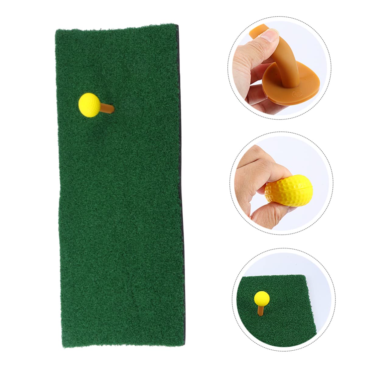 Generic Golfing Essential Practice Mat Grass Pad Portable for Indoor and Outdoor Training