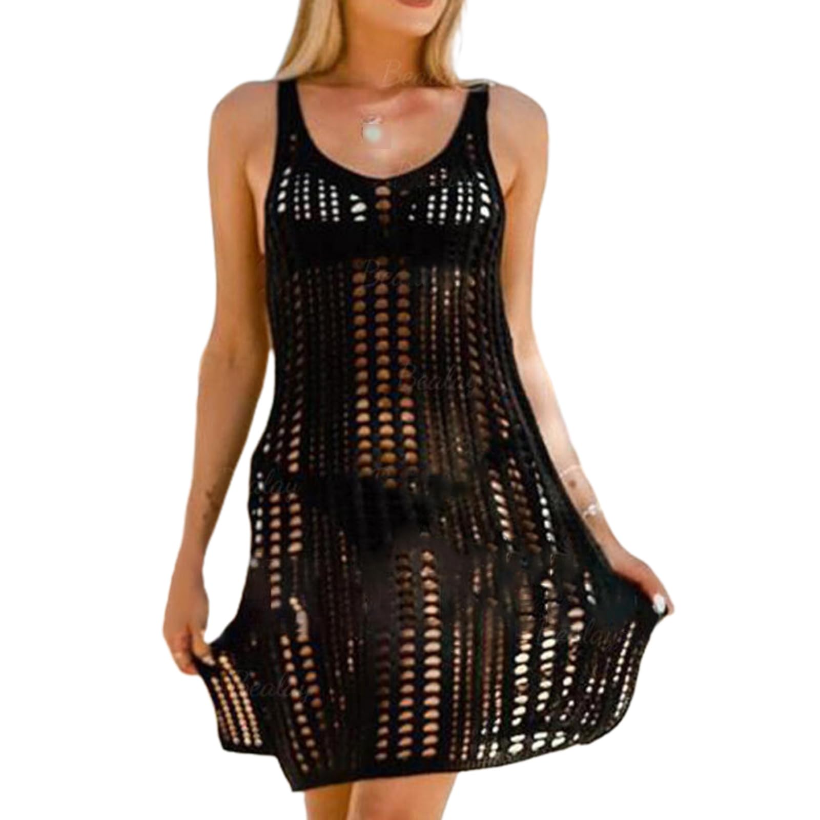 Gilet de plage en crochet haut de gamme sans manches