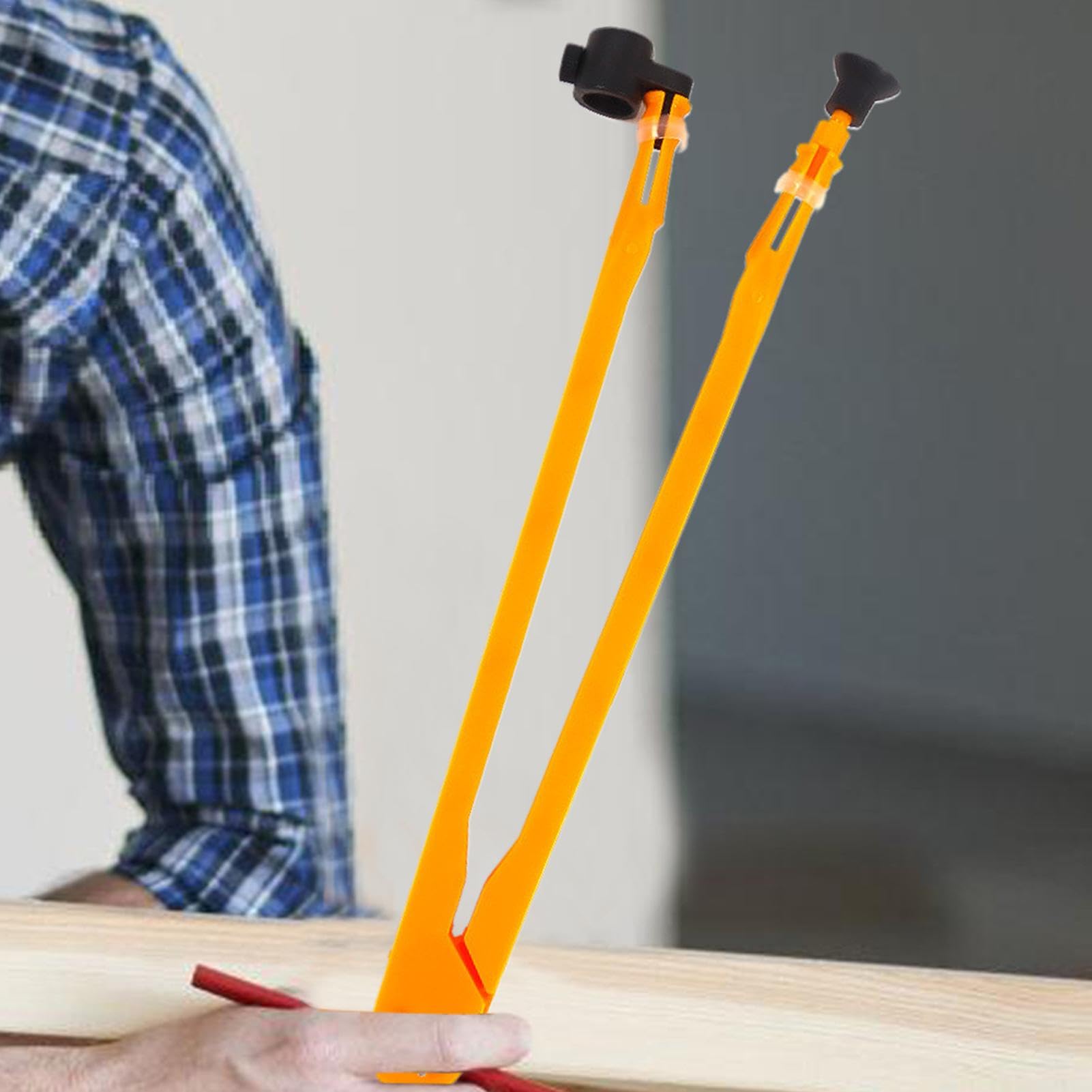 Brújula grande para dibujar círculos, herramienta de dibujo de brújula para carpintería con ventosa, brújula de dibujo ligera, herramienta de dibujo profesional para profesores, diseñadores,