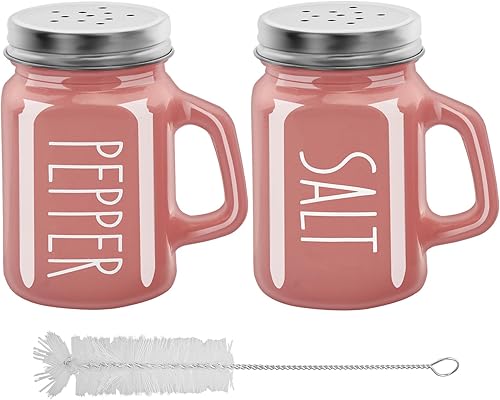 Miniatura 9 de 2 botellas de vidrio para especias de 4 onzas, saleros, botellas de especias para el hogar, salero y pimentero, tarro de condimentos multiusos para