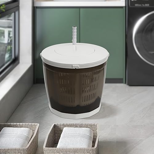 Miniatura 8 de Mini lavadora y secadora portátil, lavadora manual 2 en 1 para secadora de ropa, mini lavadora para viajes, al aire libre, lavadora compacta no