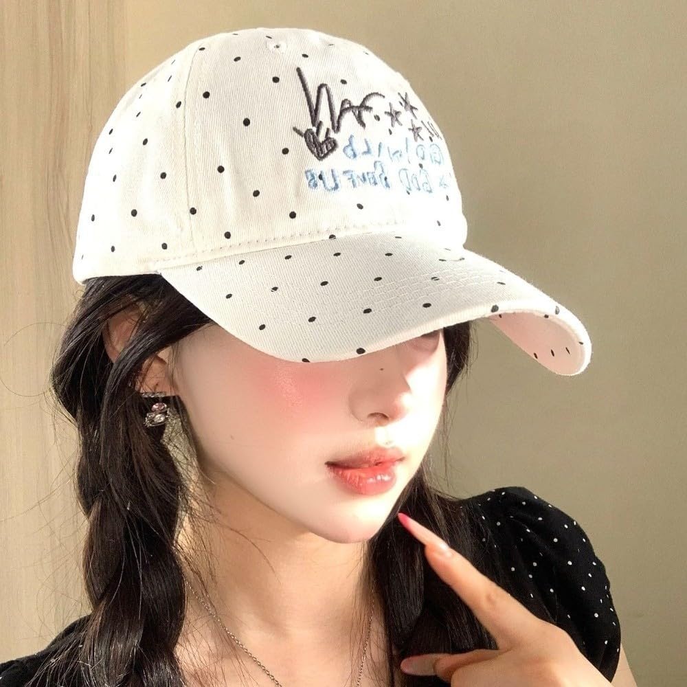 Gorra de Béisbol Bordada para Estilo Coreano para Mujer Gorra