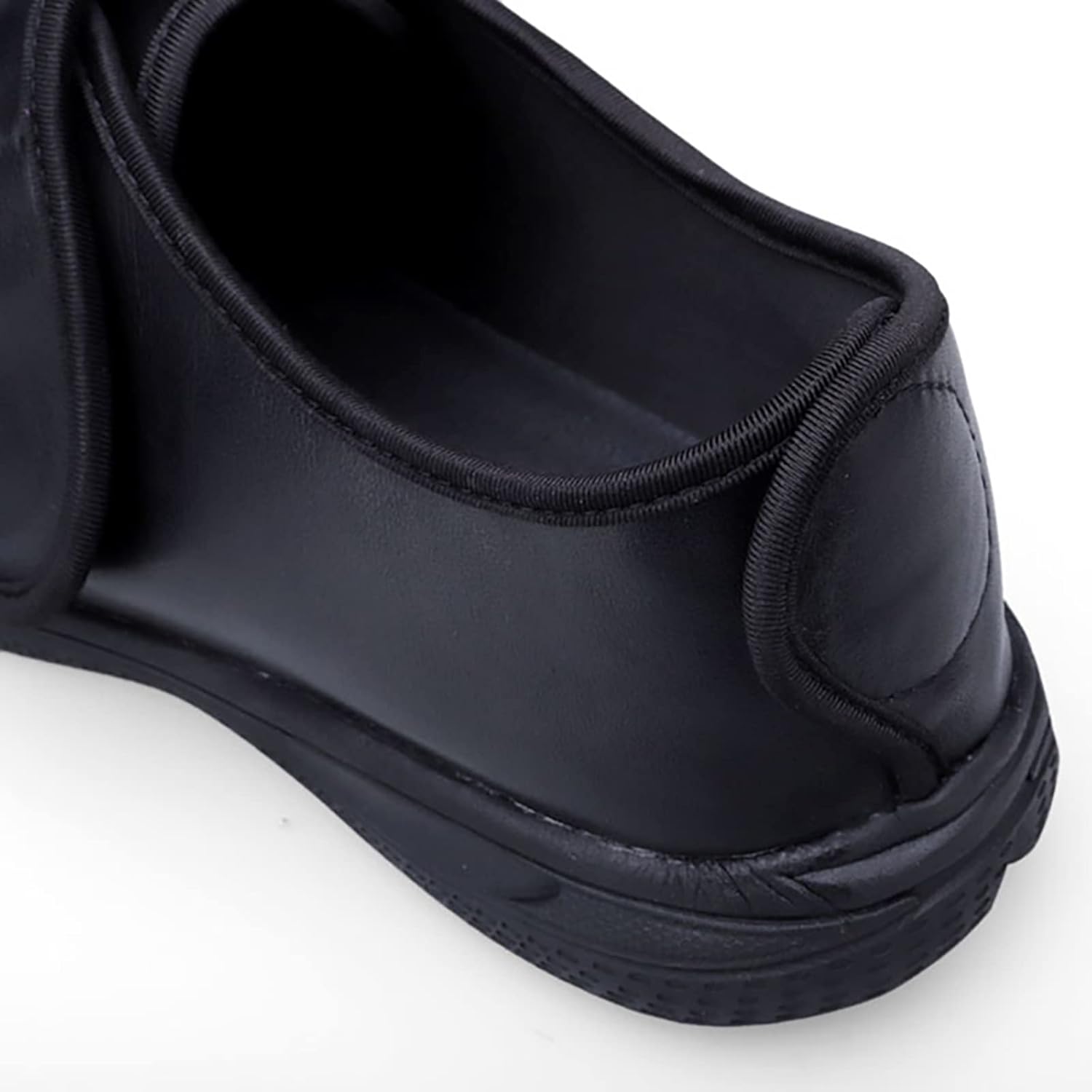 Men's Wide Diabetic Edema Shoes Extra Wide Width Easy on & Off Walking Sneakers Adjustable Unisex Deformed Valgus Foot Walking Indoor Hiking Black for Support Elderly Swollen Feet,Plus fleece,44