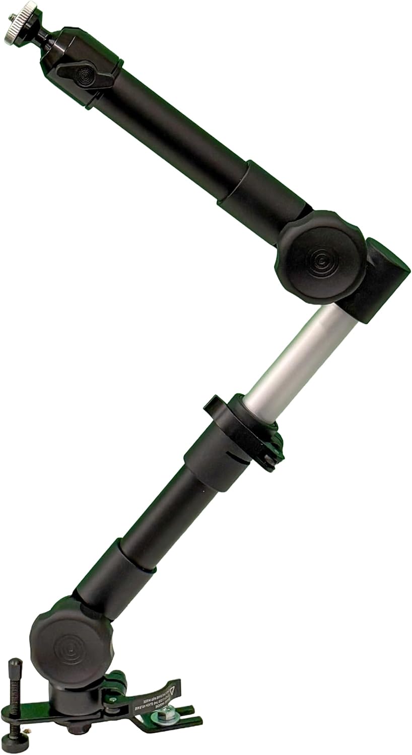 Lido L-MAX-2.0 Heavy Duty Vehicle Mount Fits Yaesu FTX-1, IC-705, IC-7100 and ID-5200 Transceivers | 20"-24" Adjustable Metal Telescoping Arm with Anti-Vibration Foot, Cam Lever Quick Release