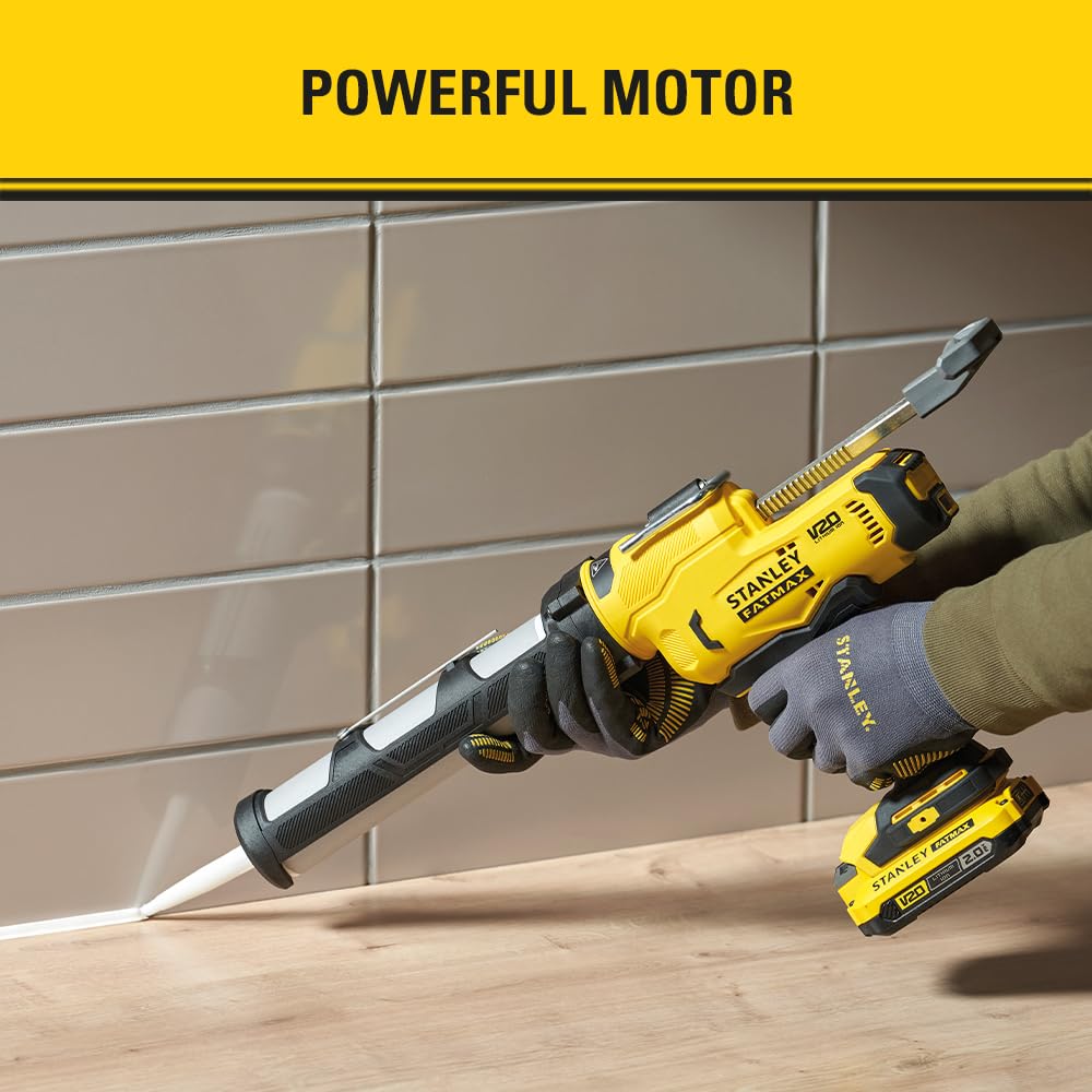 Pistolet a Mastic - STANLEY FATMAX V20 - SFMCE600B-XJ - Lithium 18V - Sans Batterie