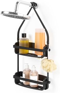 Umbra Flex Portaoggetti per doccia da appendere, 2 Ripiani, Nero