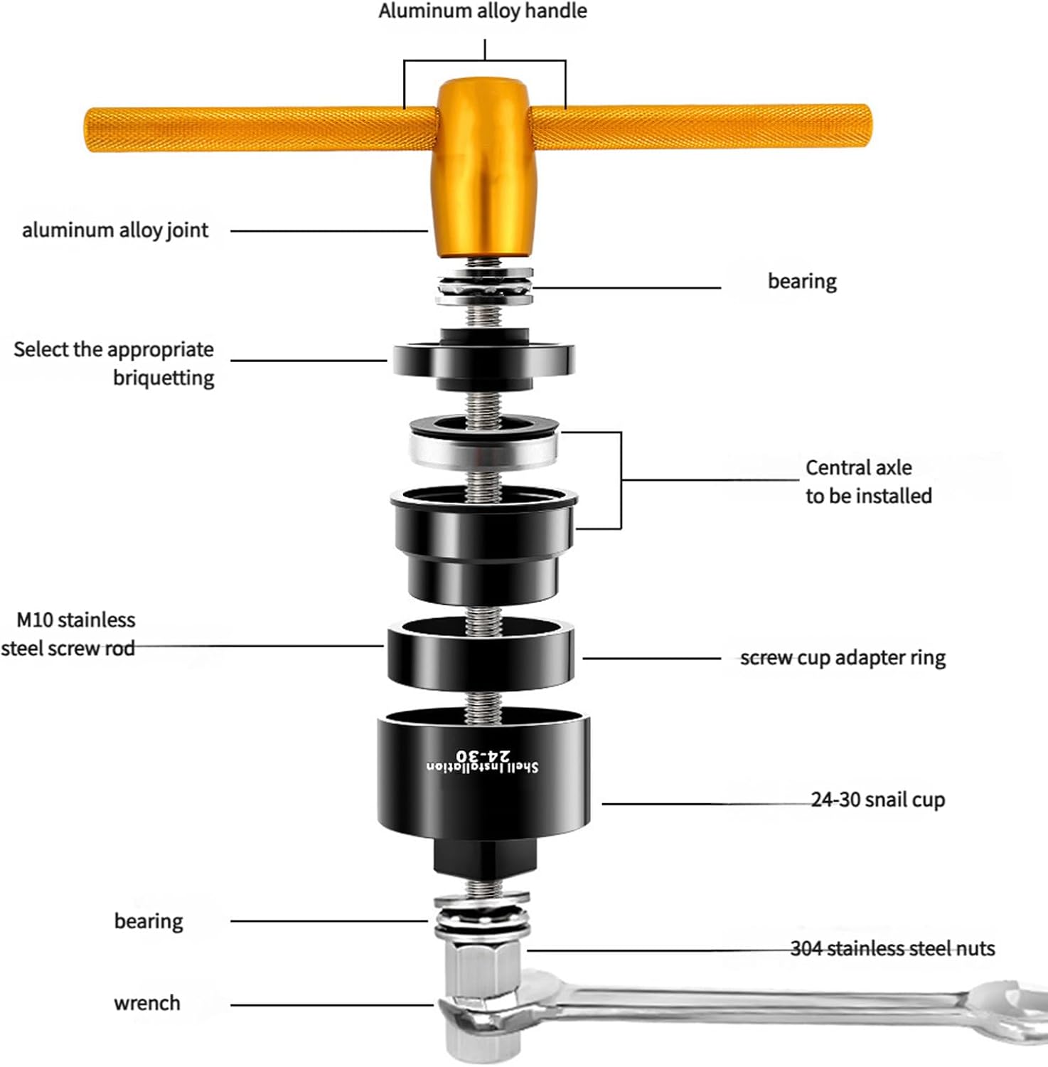 自転車のボトムブラケットの取り付け、取り外しツール 自転車のヘッドセットプレス、取り付けと取り外し、ロードサイクリングの修理、自転車