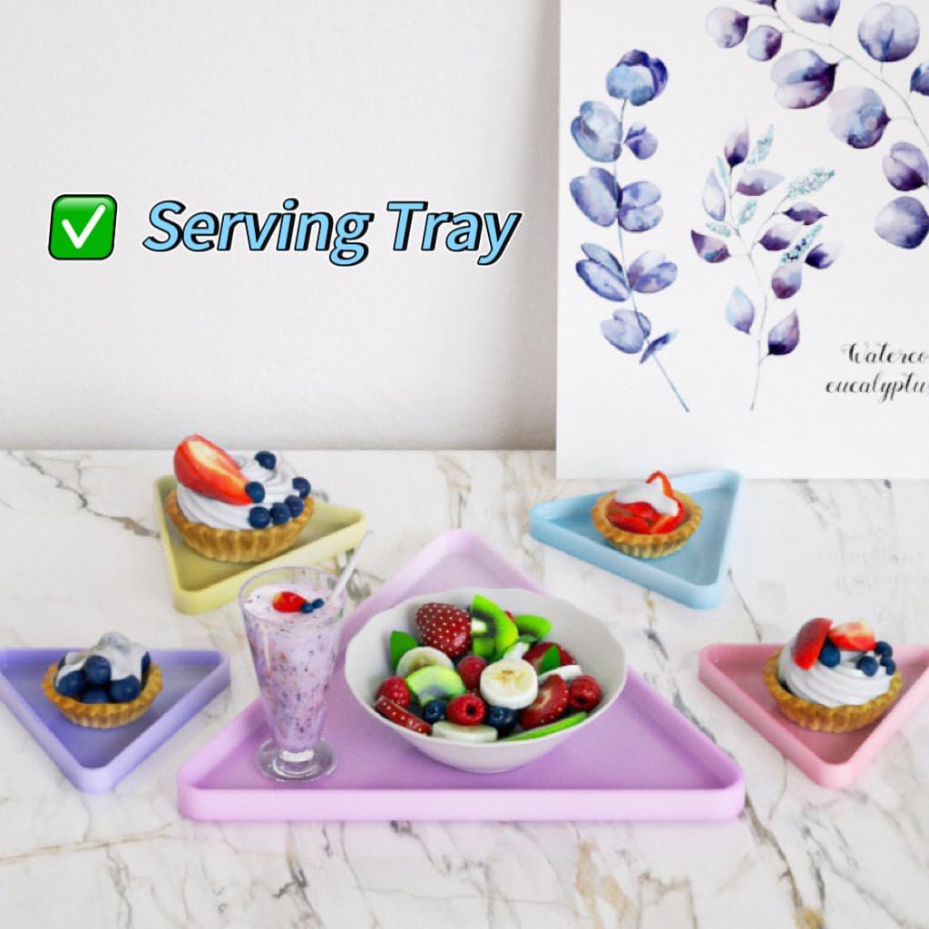 13 Inches Extra Large Triangle Tray Resin Molds Silicone with Edges, Resin Serving Tray and Coaster Mold Set DIY Craft