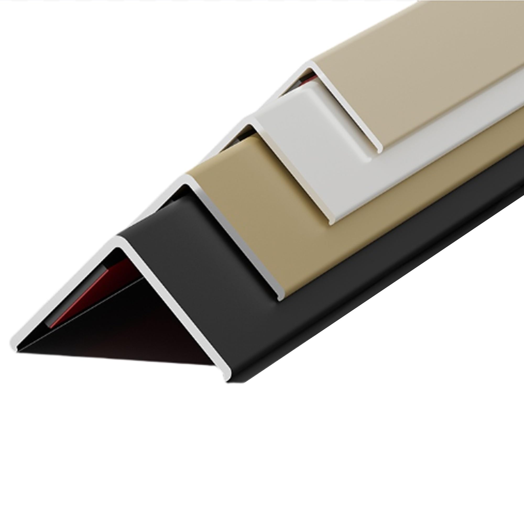 Aluminiowe osłony narożników ściennych - 0,6 x 31,5 cala, łatwy montaż i czyszczenie, do drzwi i stołu, 1 szt.(Color4,1.5x180cm)