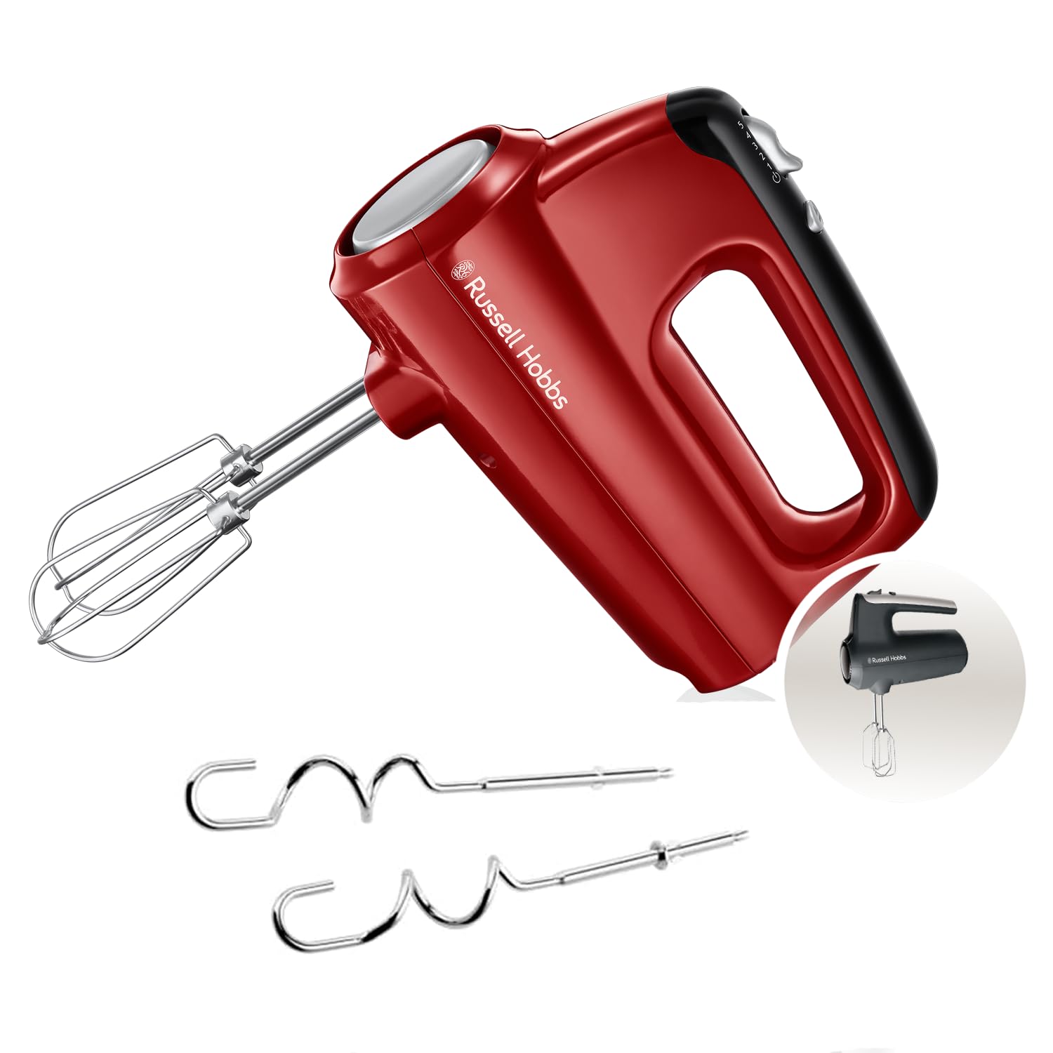 Handmixer Desire, 5 Geschwindigkeitsstufen plus Turbofunktion, spülmaschinengeeignete 2 Rührbesen & 2 Knethaken, Handrührer 24670-56