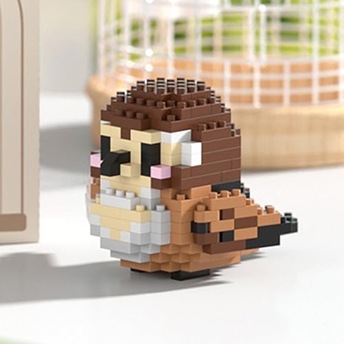 Miniatura 10 de Bloques de construcción de pájaros para adultos, mini bloques de construcción de pájaros, ladrillos de construcción, juguete de micro bloque, regalo