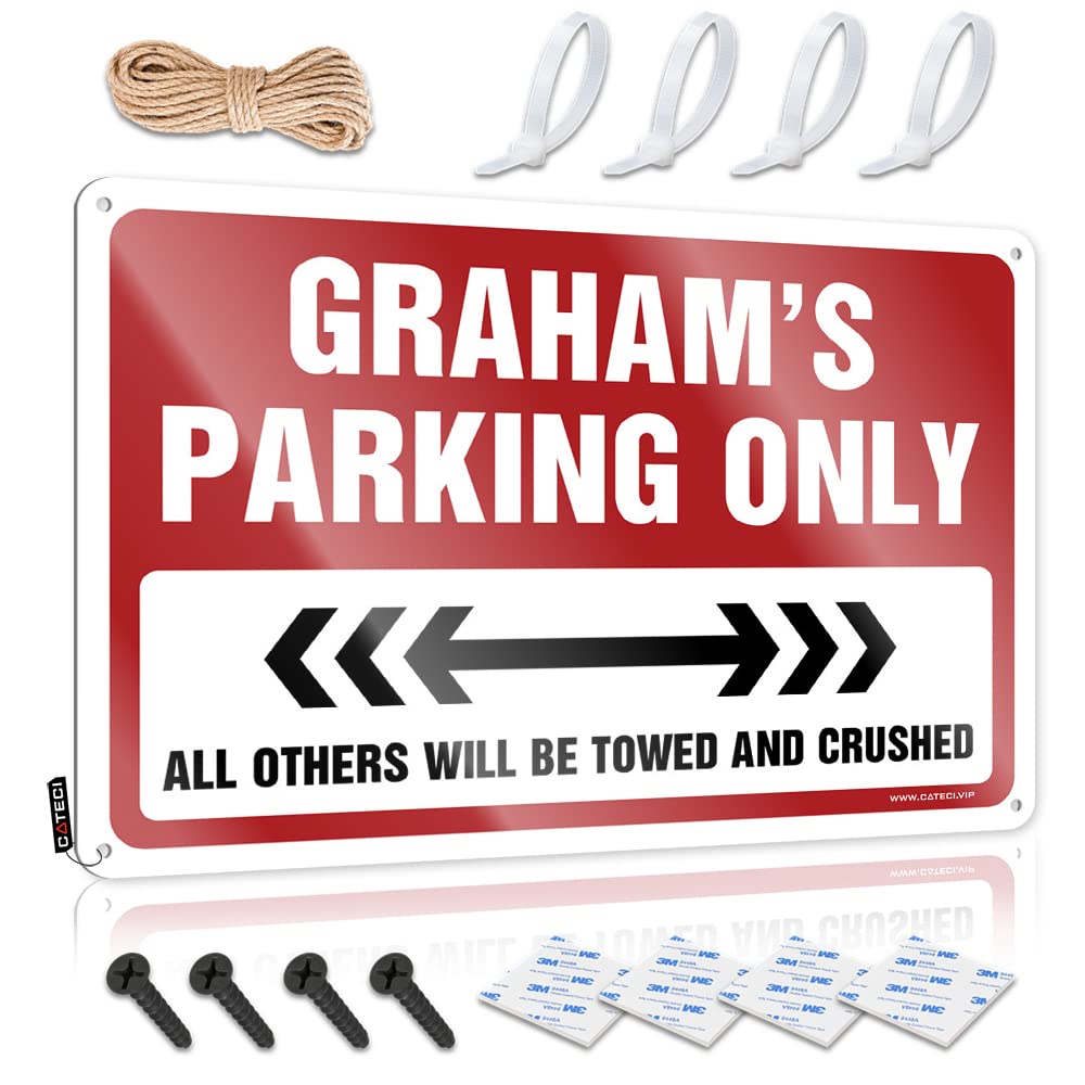 Matal Sign Haves Country Graham's Parking Only For Balcony - Home Decor Customizable(30X40CM)