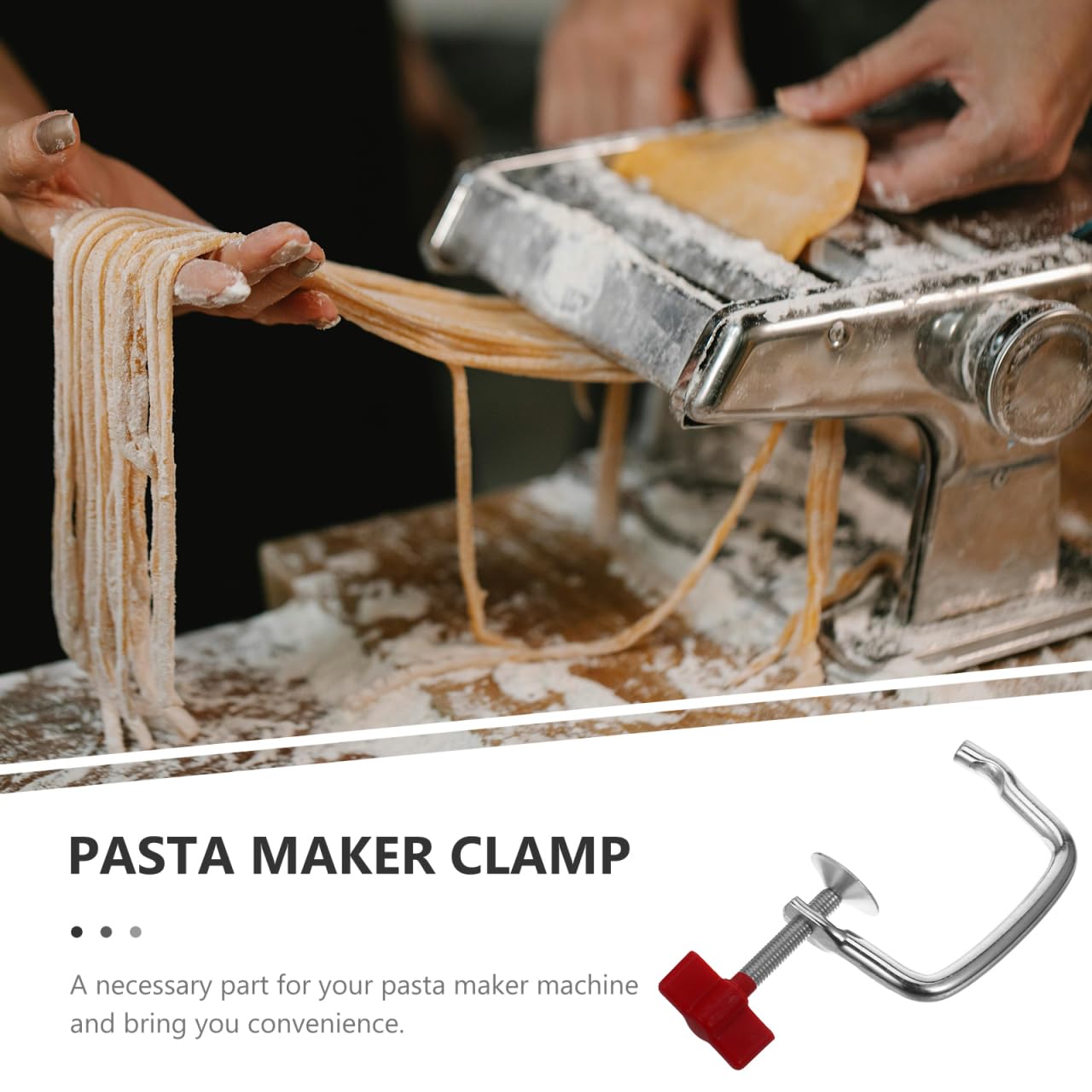Mikinona Clip de fijación universal para máquinas de pasta, abrazadera de mesa robusta para fácil manejo y mantenimiento, accesorios prácticos para un uso óptimo