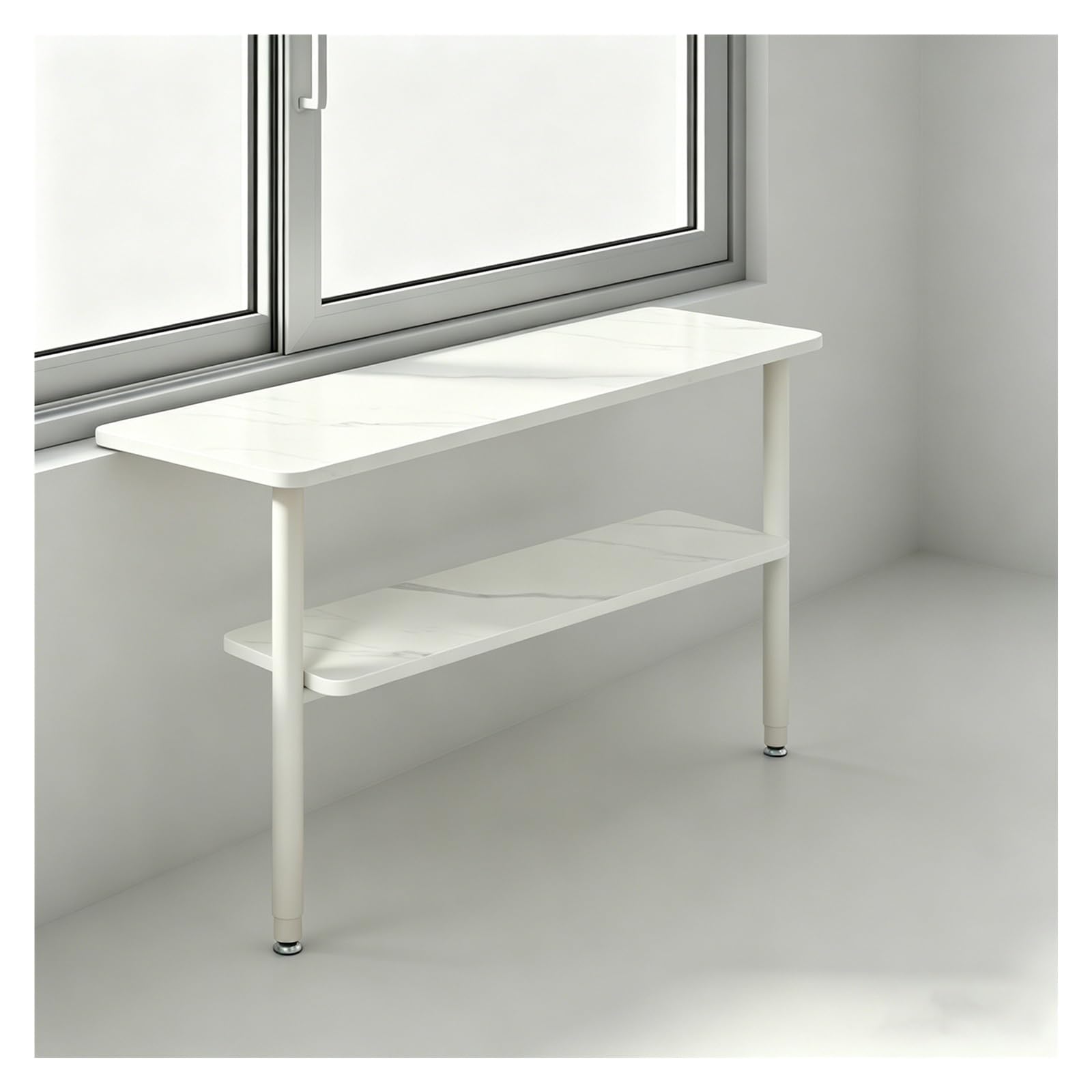 Prolungamento del davanzale Piastra a Uno o Due Livelli, Regolabile in Altezza per Affittuari e Famiglie, Pannello di Prolunga Senza Forature con Supporto(2 Tier,23.6 in x 10 in/60 cm x 25 cm)