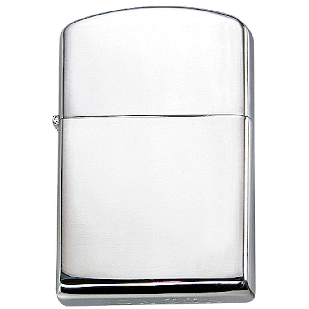MFH Petrol Windproof Lighter Brushed Chrome Unfilled