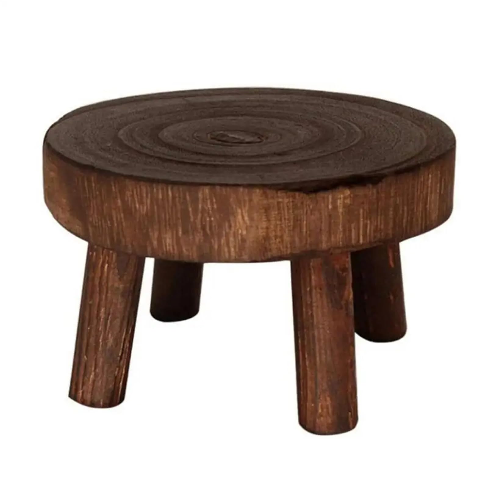 EWUHYFP Plant Pot Stand Wooden Plant Stand Flower Pot Base Holder Stool Garden Round Wood Succulent Pots Tray Display Shelf(Color02,L)