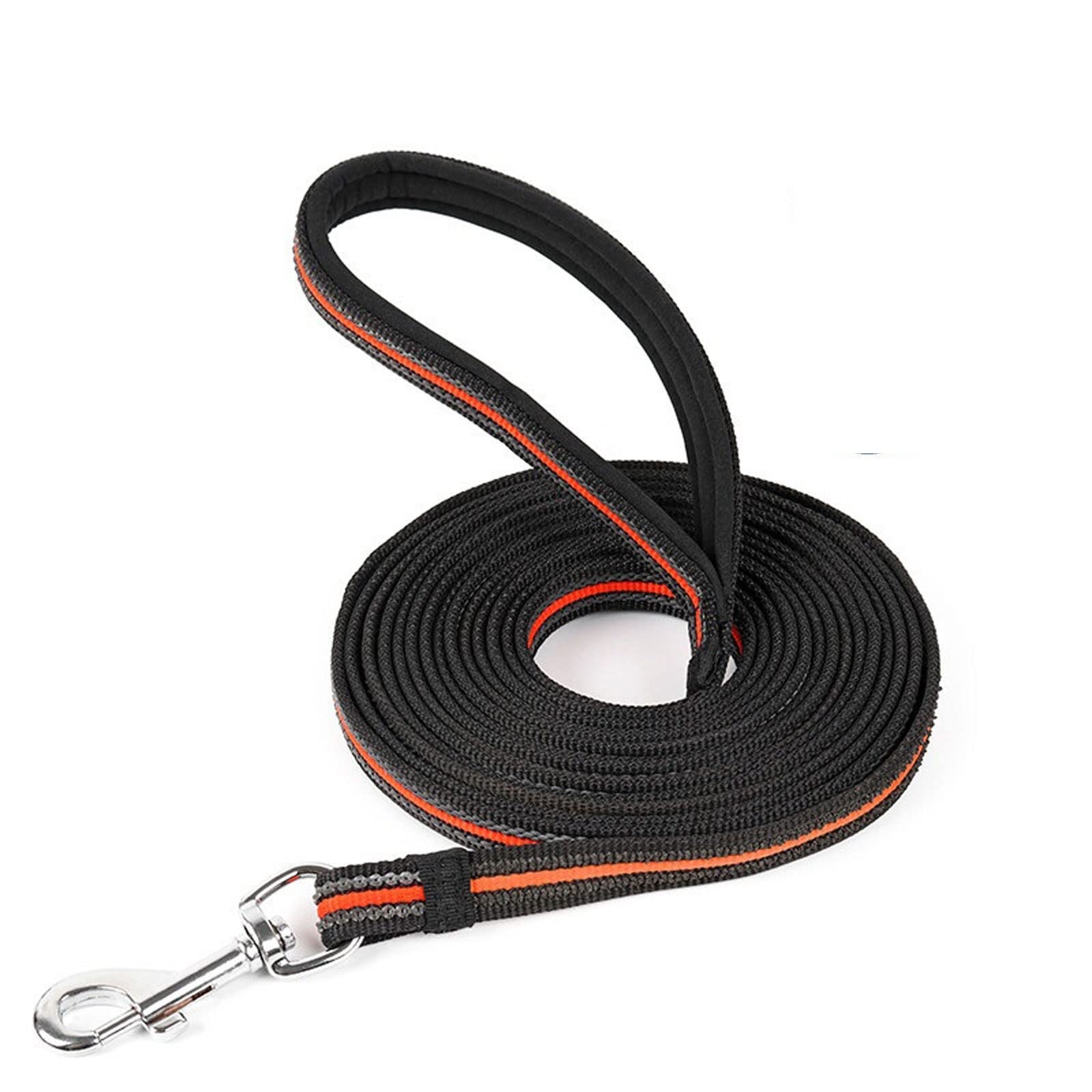 XIANGFAGS Correa Perro Correas largas for perros de 3M/5M/10M de nailon antideslizantes for entrenamiento de seguimiento al aire libre correa de plomo for mascotas con mango acolchado suave correa for