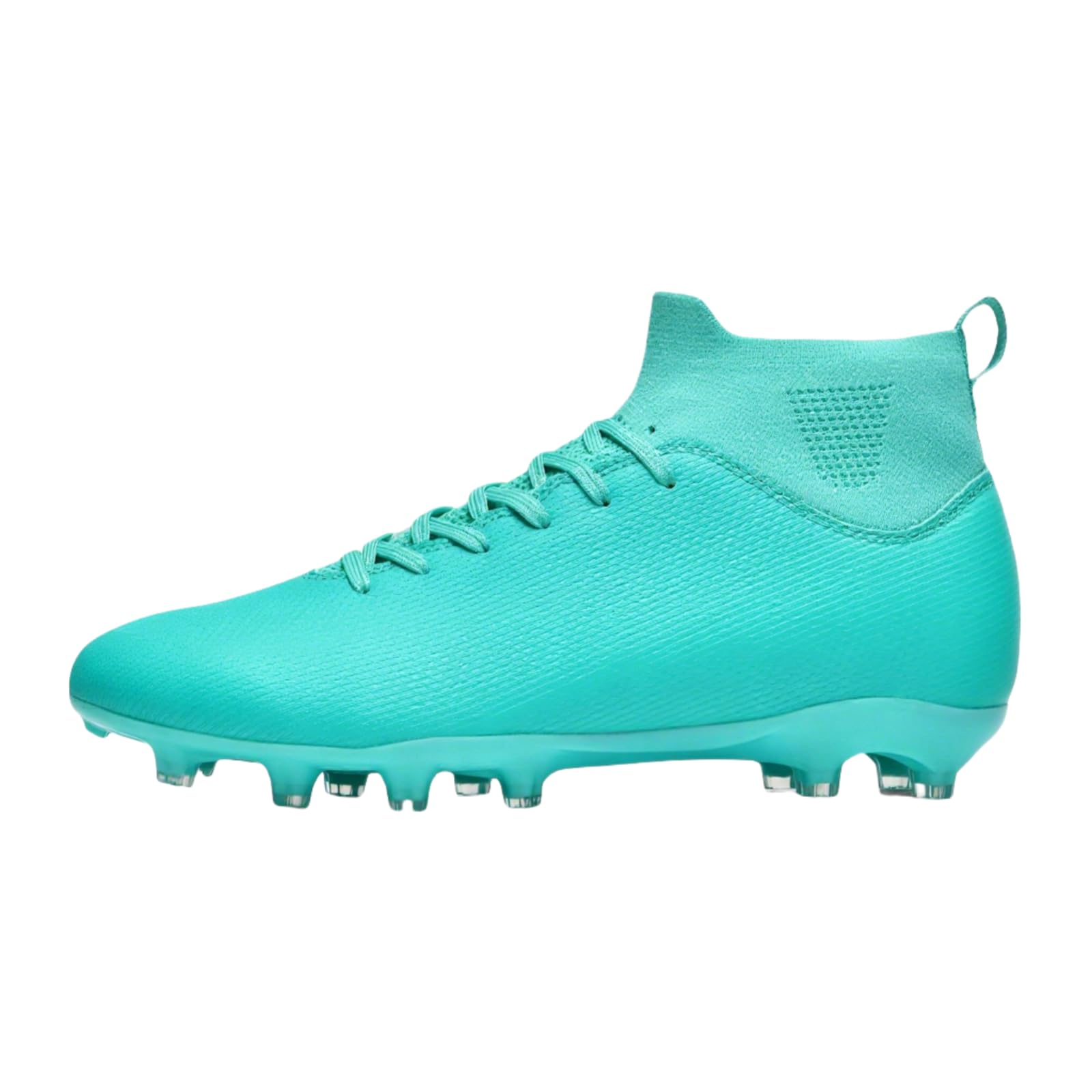 Mens High-Top Soccer Cleats Womens Turf Football Shoes Boys Girls Lightweight Youth Professional Indoor Outdoor AG Black Purple Pink