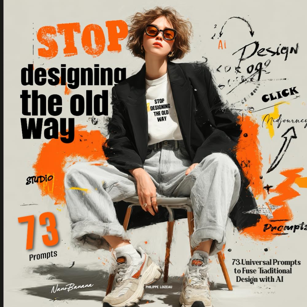 Stop Designing the Old Way: 73 Universal Prompts to Fuse Traditional Design with AI (Compatible with Midjourney, DALL-E, Nano Banana & More). For ... content creators. Exclusive bonuses included