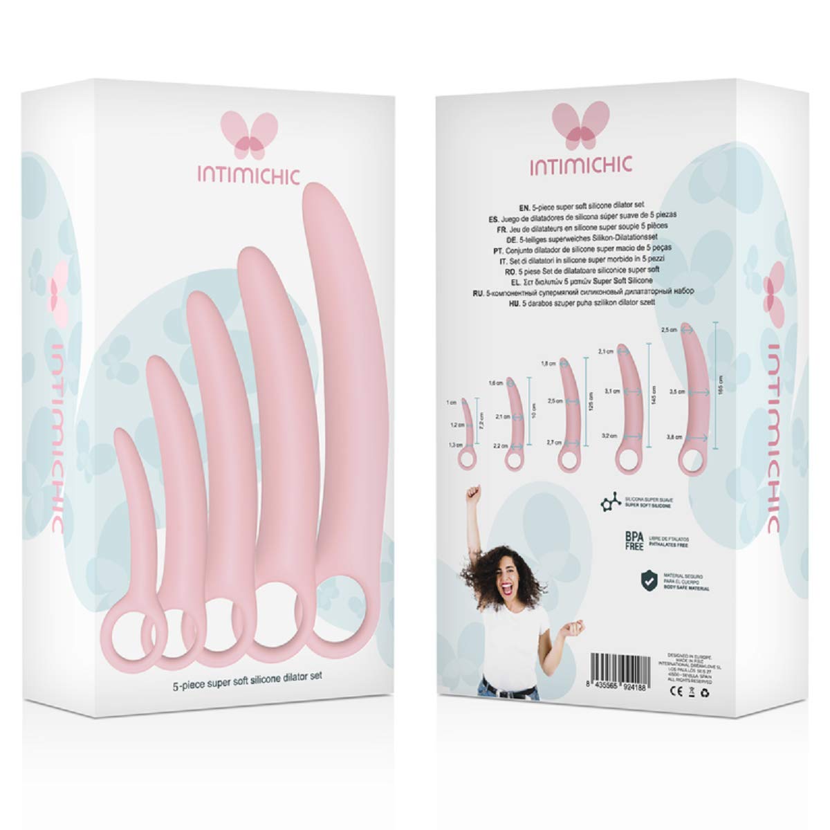 set 5 pezzi dilatatore silicone