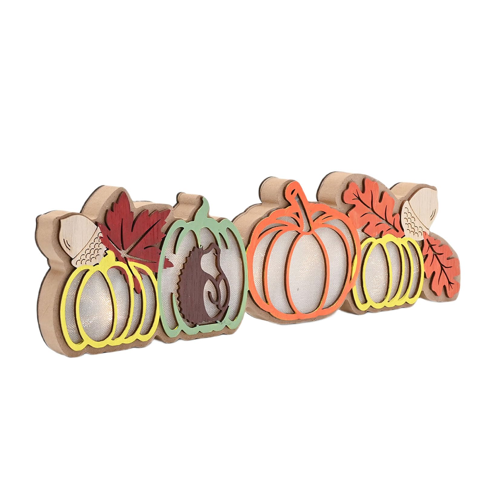 Fall Decorations for Home Thanksgiving Signs Wooden Table Sign Farmhouse Block Sign Harvest Fall Thanksgivings Decors Harvest Wishes Block Signs