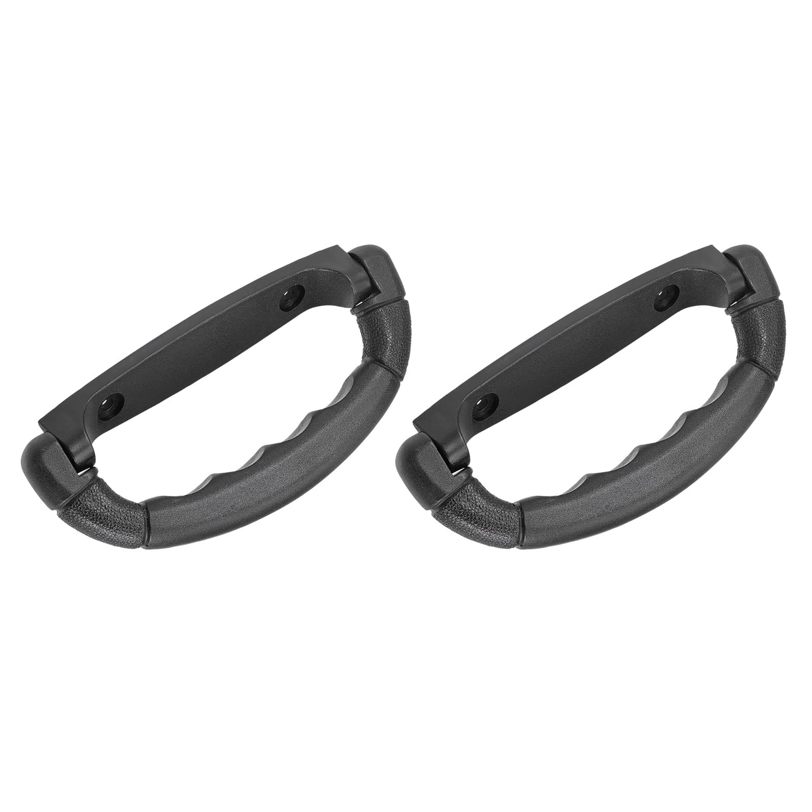 METALLIXITY Luggage Handle (160mm/6.3") 2Pcs, Plastic Pull Handle Grip Replacement - for Home Box Case Suitcase Black