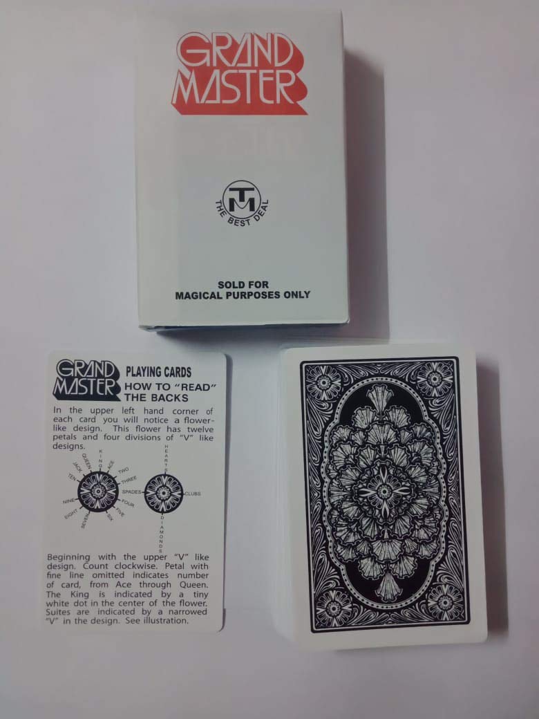 R.S.Magic Tricks Y Marked Magic Playing Cards Best for Flash(Grand Master Black)..