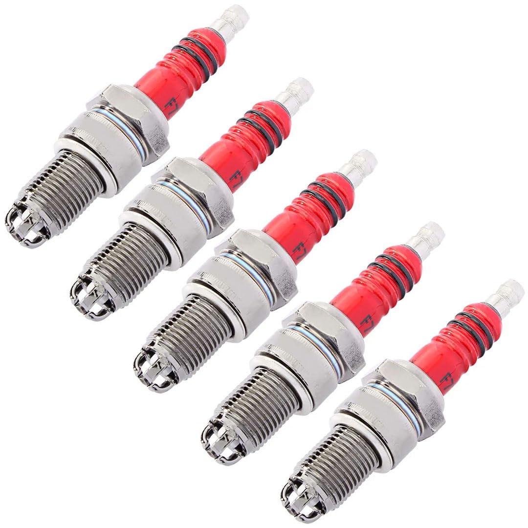 Candele di accensione per generatore/Tosaerba/Trattore/motozappa/Motosega/Pompa dell'Acqua/Go-Kart/Macchina la Lavorazione del Terreno, 5 Candele F7TC
