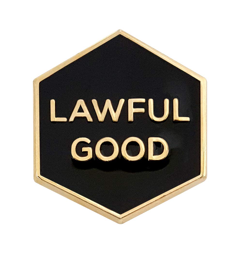 Lawful Good' Enamel Lapel Pin