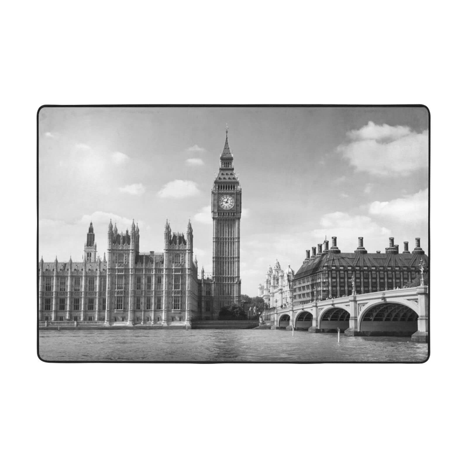 Tapis imprimé Londres antidérapant pour réveiller le style d'une chambre
