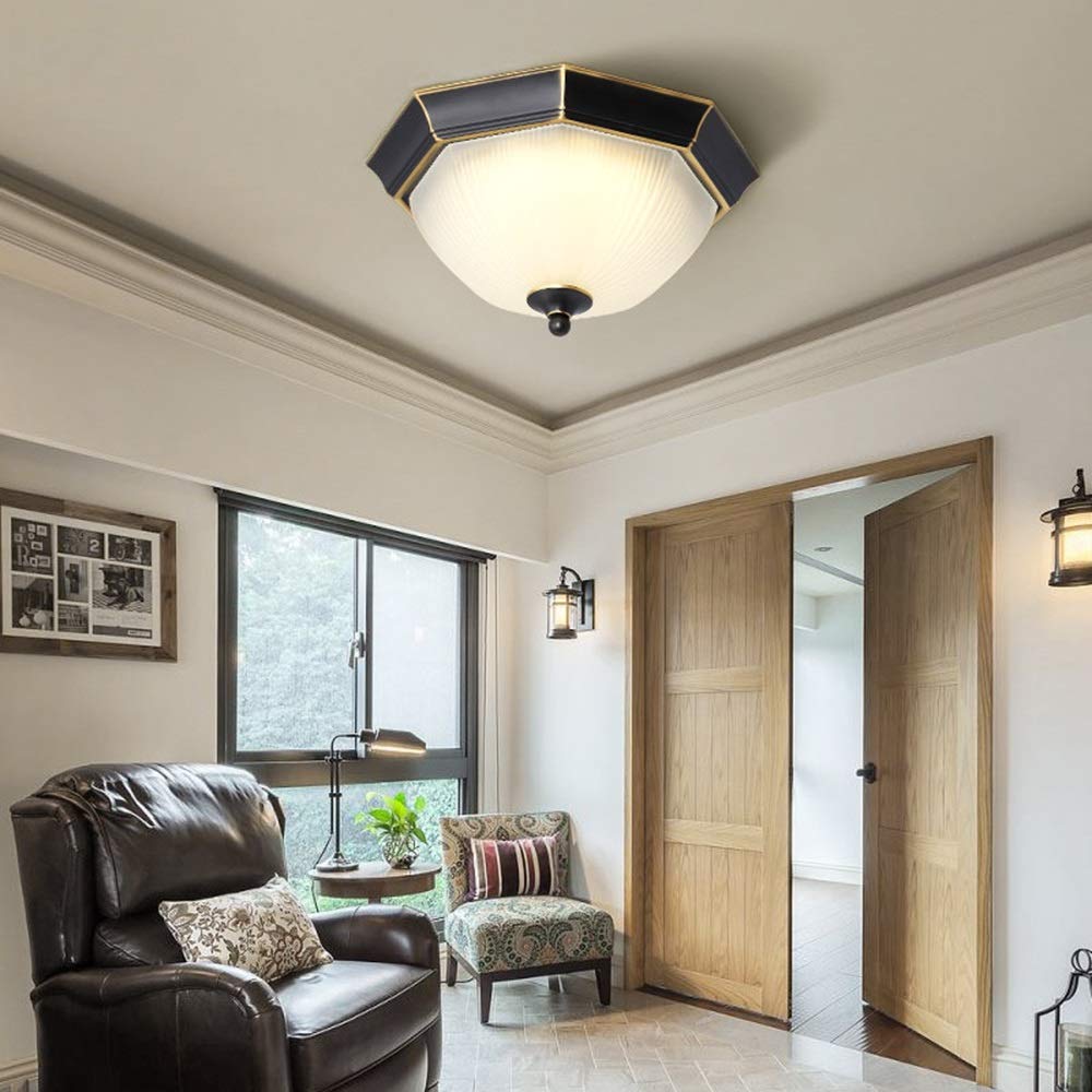 Lámpara de techo octogonal LED para techos bajos que elimina zonas oscuras en pasillo y entrada