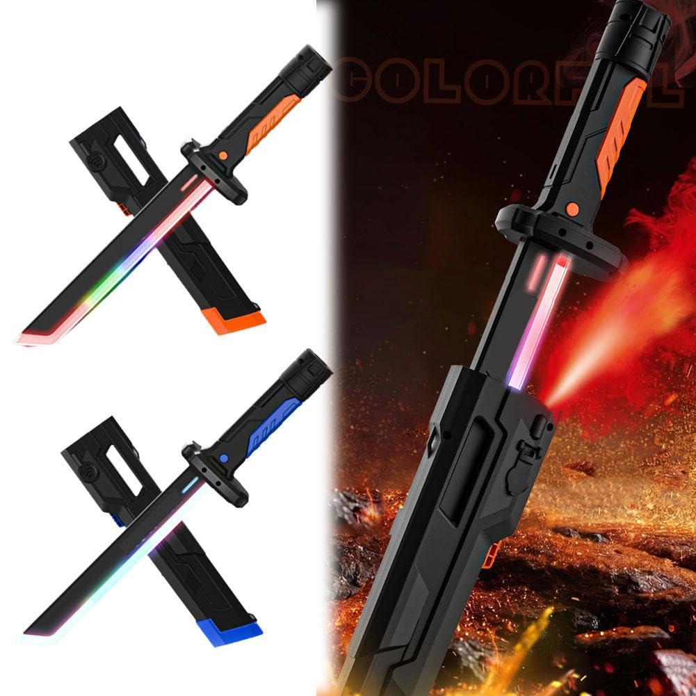 Sparkblade Espada Con Chispas LED Y Efectos De Sonido, 17.3 Pulgadas, Recargable USB-C Para Cosplay Y Halloween (azul)