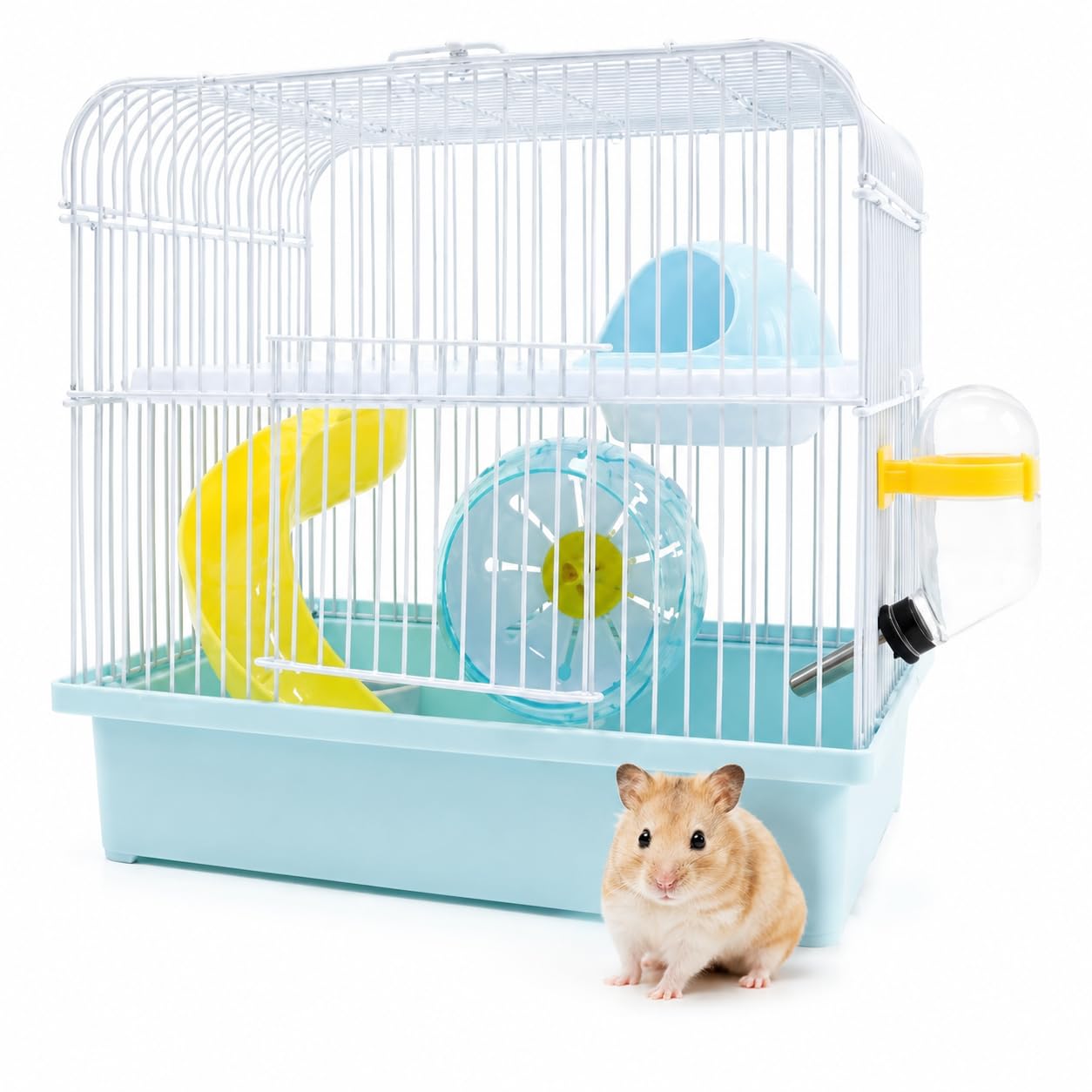 Cozy Comfort Deluxe Hamster Cage and Hamster House– Spacious Design,Durable Construction, Easy-Clean Features for Hamsters and Gerbils (20.5x25x27 cm)-image-45