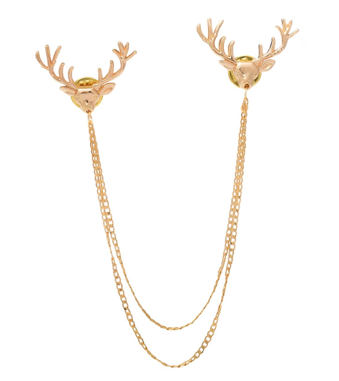 See full amazon price history chart for Aaishwarya Golden Toned Double Chain Deer Antlers Collar Pin/Brooch Lapel Pin Aaishwarya Golden Toned Double Chain Deer Antlers Collar Pin/Brooch Lapel Pin (B079Z5GLWW) Amazon Price History, Amazon Price Tracker